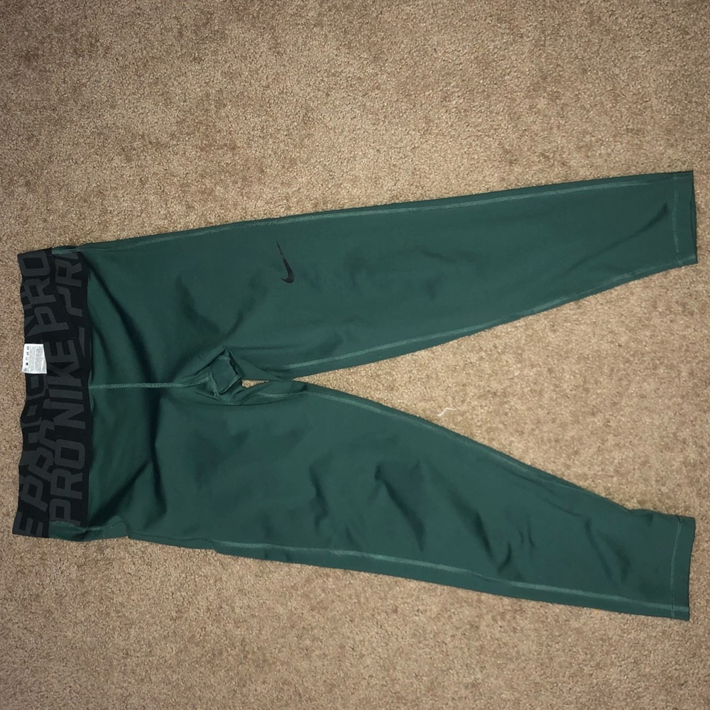Green nike leggings